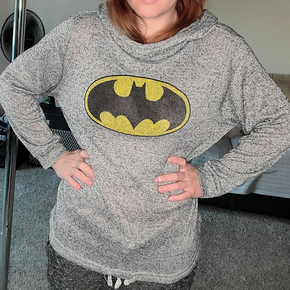 Hooded Long sleeve Batman shirt M/L